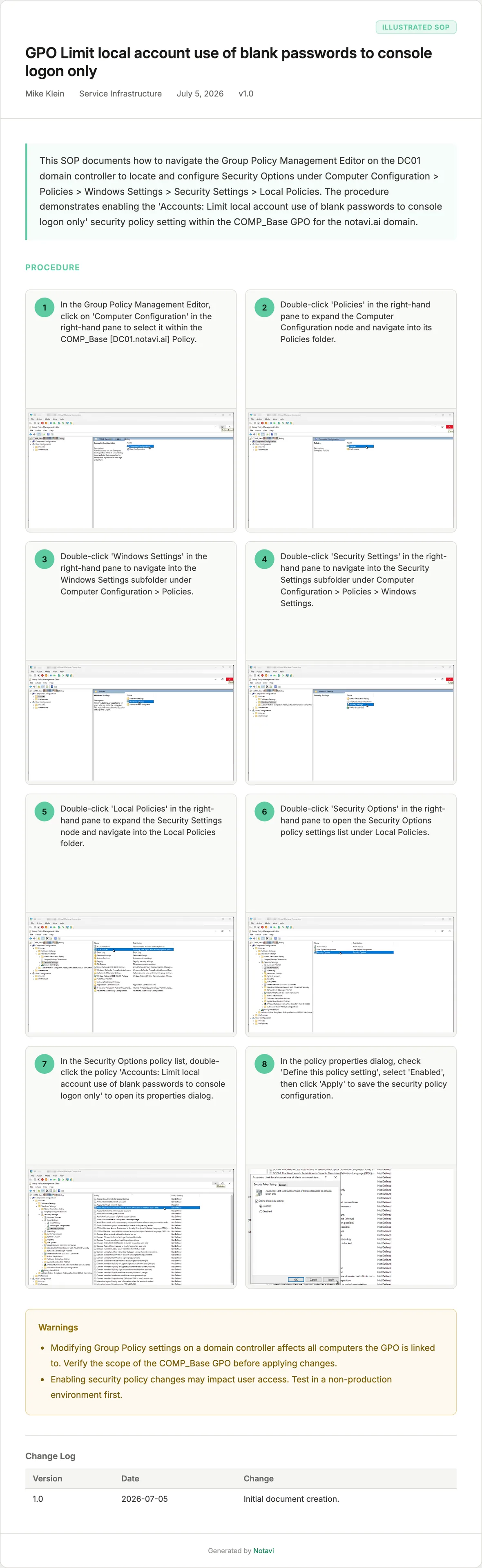Full GPO Limit local account use of blank passwords — quadrant export